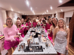 Cocktail masterclass hosted by a butler in the buff