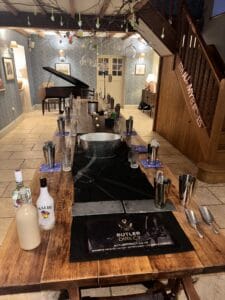 Cocktail lesson set up
