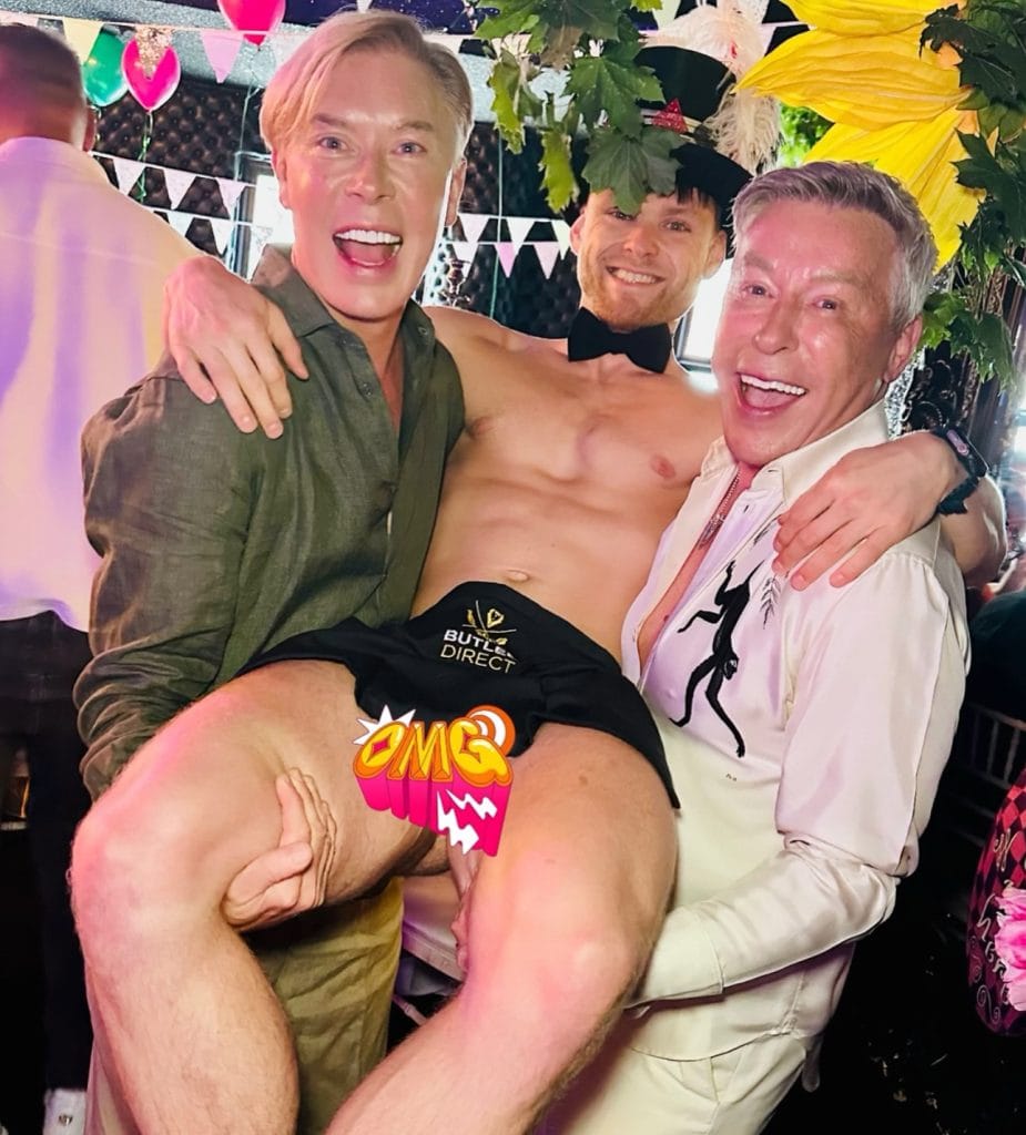 Butler Direct stripper at a birthday party