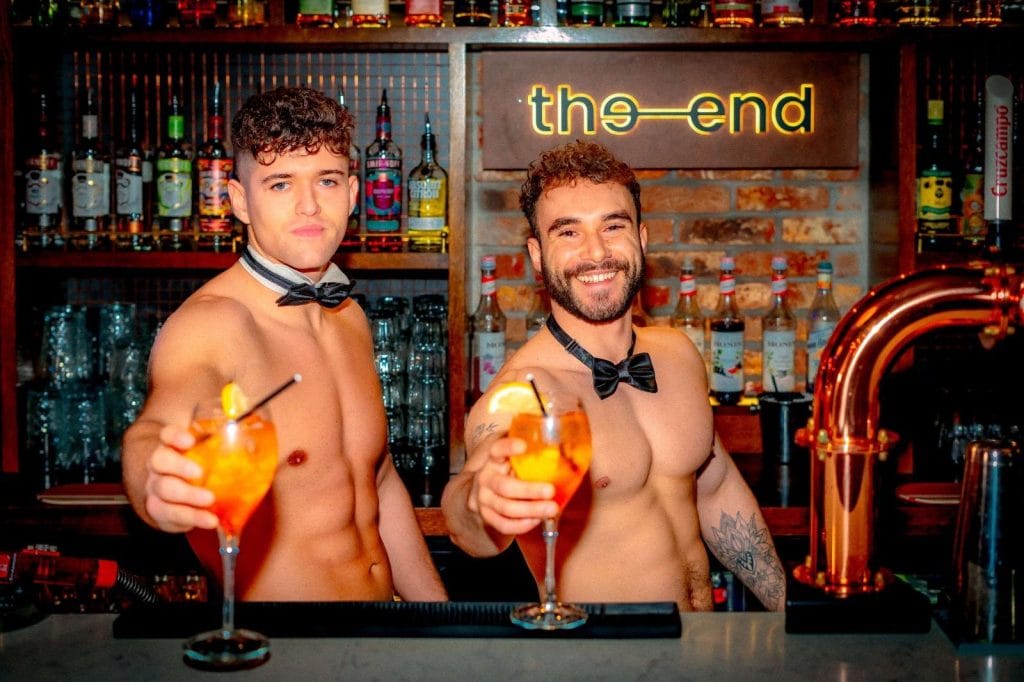 Birthday party in Liverpool with a butler in the buff