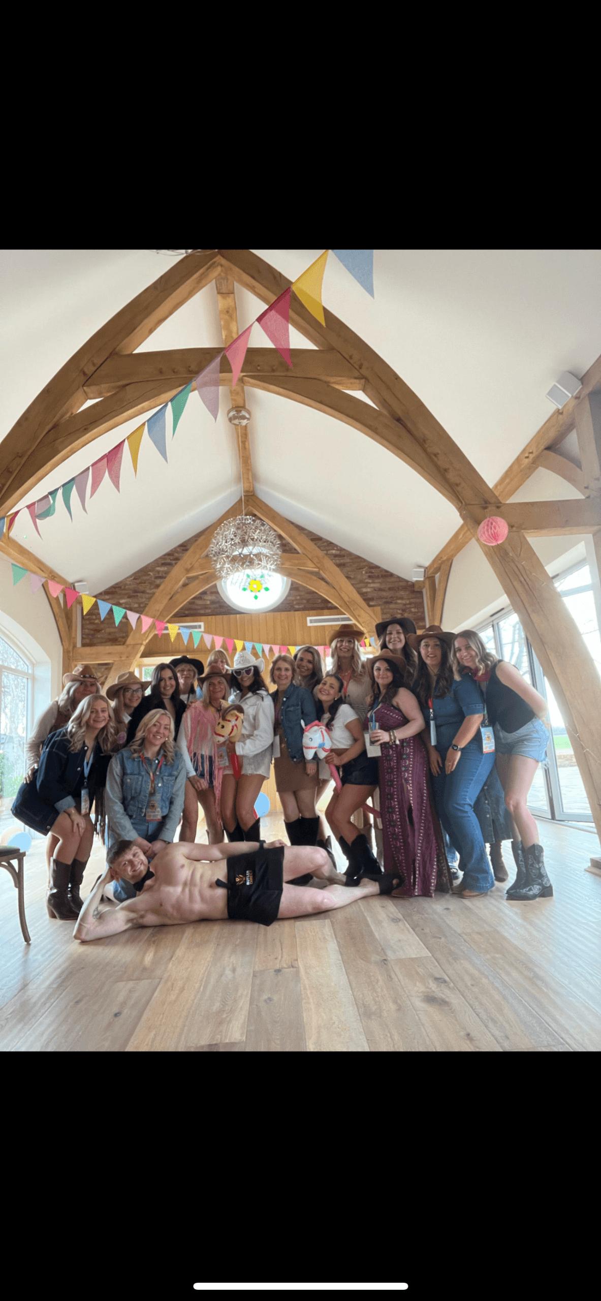 Hen party group with the cocktails they made at a Butler Direct masterclass
